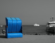 Strandkorb auf Helgoland